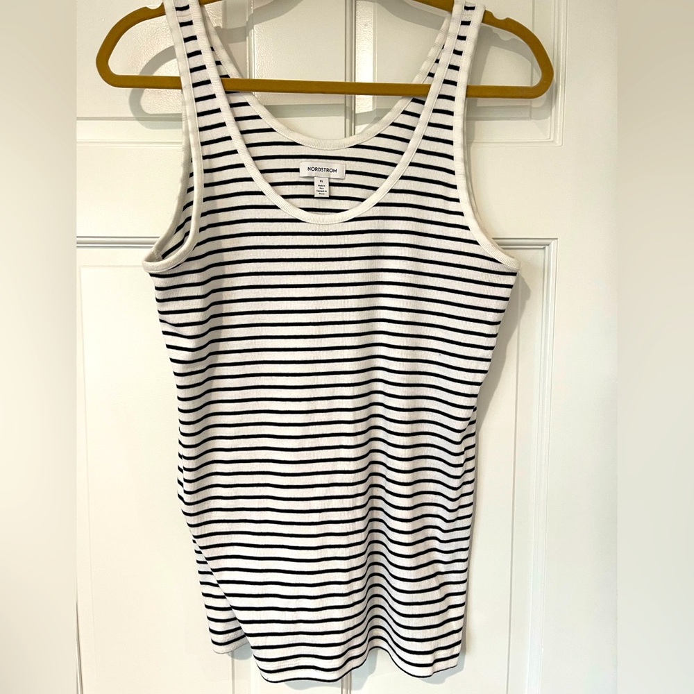 Nordstrom striped tank, like new, XL